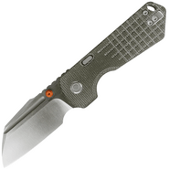 Vosteed Hedgehog S35VN Satin &amp; Brushed,Olive Green Micarta - KNIFESTOCK
