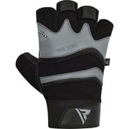 RDX GYM GLOVE LEATHER S15 GRAY M - KNIFESTOCK