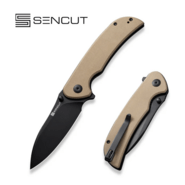 Sencut Borzam Tan G10 Handle Black 9Cr18MoV BladeLiner Lock S23077-2 - KNIFESTOCK