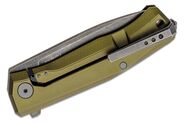 Lionsteel Folding knife OLD BLACK M390 blade, GREEN aluminum handle MT01A GB - KNIFESTOCK