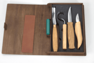 Beavercraft Spoon and Kuksa Carving Professional Set in gift book-box S43 book - KNIFESTOCK