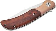 Petrified Fish PFP09 Hourglass Satin K110 Snakewood &amp; Titanium PFP09SNWO - KNIFESTOCK