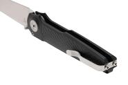 MKM MIURA – CPM Magnacut SW bld - SOLID Black Alu hdl, BUTTON LOCK - REV. S/S CLIP MK MI-ABK - KNIFESTOCK