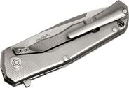 Lionsteel Folding knife, M390 blade, Titanium handle GREY Acc. IKBS wood KIT box  TRE GY - KNIFESTOCK