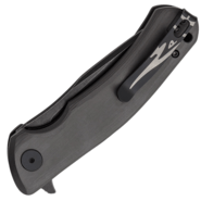 Petrified Fish PF949 Warrior Black Stonewash K110 Carbon Fiber PF949CDW - KNIFESTOCK
