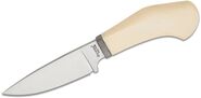 Lionsteel Fixed knife m390 blade WHITE Micarta handle, Ti guard, leather sheath WL1  MW - KNIFESTOCK