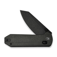 CIVIVI Dark Green Canvas Micarta HandleBlack Stonewashed 14C28N BladeCrossbar - KNIFESTOCK