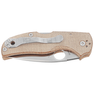 Spyderco Native 5 Braun Canvas Micarta CPM CRU-WEAR C41MPCW5 - KNIFESTOCK