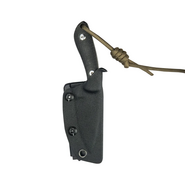 Kubey Bloom Fixed Blade Knife Black Coarse Micarta Handle 2.60&quot; Beadblast 14C28N Blade KU411A - KNIFESTOCK
