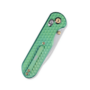 GEO Knife Ethereal Cutter SW M390 Blade SWGreen Ti - KNIFESTOCK