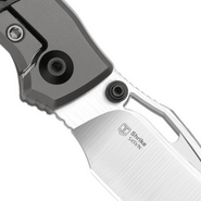 Kizer Shrike S45VN,Hand brushed,Titanium &amp; CF - KNIFESTOCK