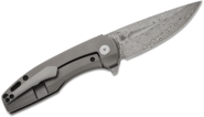 Kansept Cassowary Damascus Grey Anodized Titanium K2065A4 - KNIFESTOCK