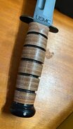 KA-BAR USMC Fixed Blade Knife Leather Sheath, str edge 1217 - KNIFESTOCK