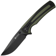 Sencut Regnator Green / Black G10 HandleBlack 9Cr18MoV BladeLiner Lock - KNIFESTOCK