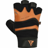 RDX GYM GLOVE LEATHER S15 TAN M - KNIFESTOCK