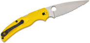 Spyderco Native Chief Salt Yellow Lightweight CPM MagnaCut Reveal 14 C244SYL - KNIFESTOCK