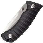 BLACK FOX metsästyspuukko DROP POINT BLD 440C MUSTA KAHVA NYLON KUMI BF-130B - KNIFESTOCK