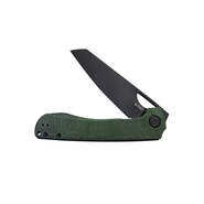 Cubey Elang Liner Lock Folding Knife Green Micarta Handle Ku365f - KNIFESTOCK