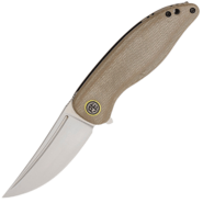 Petrified Fish PFP06 Simum Satin K110 khaki Micarta PFP06KAMS - KNIFESTOCK