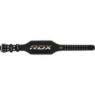 RDX BELT 4&quot; LEATHER BLACK GOLD S - KNIFESTOCK