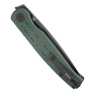 Petrified Fish PFE07 Morse Black Stonewashed 154CM Green with Black G10 PFE07GRDW - KNIFESTOCK