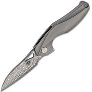 BESTECH THE RETICULAN DAMASCUCUS, /, TITANIUM, GREY BT1810G - KNIFESTOCK