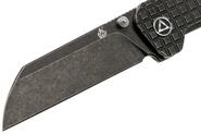 QSP Knife Penguin, Black Stonewash 154CM Blade, Black Titanium Frag Handle QS130-OFRG - KNIFESTOCK