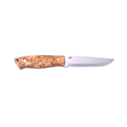 Brisa Trapper 115-curly birch Elmax Scandi Sheath Bushcraft 115 BRS-073-2037-1563 - KNIFESTOCK