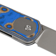 Vosteed Corgi 14C28N Stonewash,Blue Ocean Micarta - KNIFESTOCK