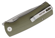 Petrified Fish PFP01 Beluga Sand blasting K110 Green G10 PFP01GR - KNIFESTOCK