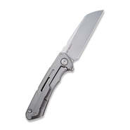 WE Mini Buster Knife Gray Ti Handle Polished Bead Blasted CPM-20CV 2003A - KNIFESTOCK