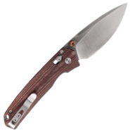 Vosteed Mini Psyop Elmax Satin Maroon Norplex UltreX™ Micarta A2308 - KNIFESTOCK