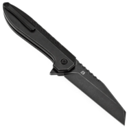 Kansept Kosame Blackwash 154CM,Blackwash Ti with Black &amp; Red G-mascus T1093F5 - KNIFESTOCK