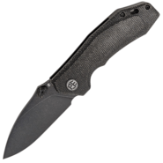 Petrified Fish PFP04 Havrog Black Stonewash K110 Black Micarta PFP04DMDW - KNIFESTOCK