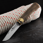 OLD BEAR® XL - STAINLESS STEEL, WALNUT HANDLE, SERRATED BLADE 9337/23_LN - KNIFESTOCK