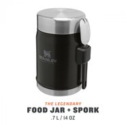 STANLEY CLASSIC series Food Jar With Spork - Matte Black 0,4L - KNIFESTOCK