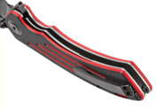 Kansept Pretatout Black TiCn Coated 154CM Black and Red G10 T1032A1 - KNIFESTOCK