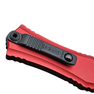 Microtech HERA II MINI S/E BLACK PART SERRATE RED 1703M-2RD - KNIFESTOCK