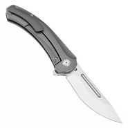 Kansept knives Hira Satin CPM S35VN Gray Anodized and Stonewashed Titanium K1090A3 - KNIFESTOCK