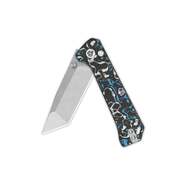 QSP Knife Grebe T S35VN White Blue CF QS148-H1 - KNIFESTOCK