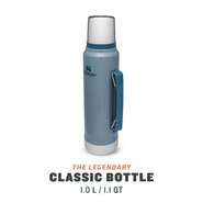 STANLEY The Legendary Classic Bottle 1 Liter 1.0L / 1.1QT,Hammertone Ice 10-08266-033  - KNIFESTOCK
