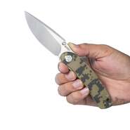 KUBEY Momentum Sherif Manganas Design Couteau Pliant à Liner Lock Manche Camo G10 KU344D - KNIFESTOCK