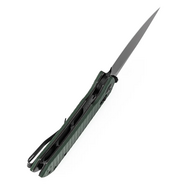 Tenable Knives Fenrir Black Stonewashed Nitro V, Grön G10 med Frag-mönster T103 - KNIFESTOCK