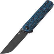 Kansept Foosa 154CM Blue and Black Rose Pattren Carbon Fiber T2020T7 - KNIFESTOCK