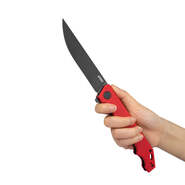 KUBEY Pylades Liner Lock Flipper Folding Knife, AUS-10 Blade, Red G10 Handle KU253B - KNIFESTOCK