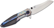 Kansept Mistaken Satin CPM 20CV, Lightning Strike Finish Titanium + Twill Carbon Fiber K1053A4 - KNIFESTOCK