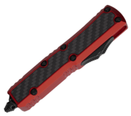 Microtech Daytona D/E SS Red CF Inlay Full Serrated 126-3RDCFIS - KNIFESTOCK