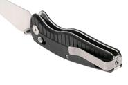 QPS Reptile 14C28N, Stonewash-Satin, Griff: Schwarzes G10 QS165-C1 - KNIFESTOCK