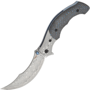 CRKT Ritual Compact Carbon Fiber Damascus CR-7466 - KNIFESTOCK