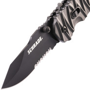 Schrade Dual Action 40% Ser Assist/Manual Folder, Oțel AUS-8. Liner Lock, Actuator deget, Thumb Stud - KNIFESTOCK